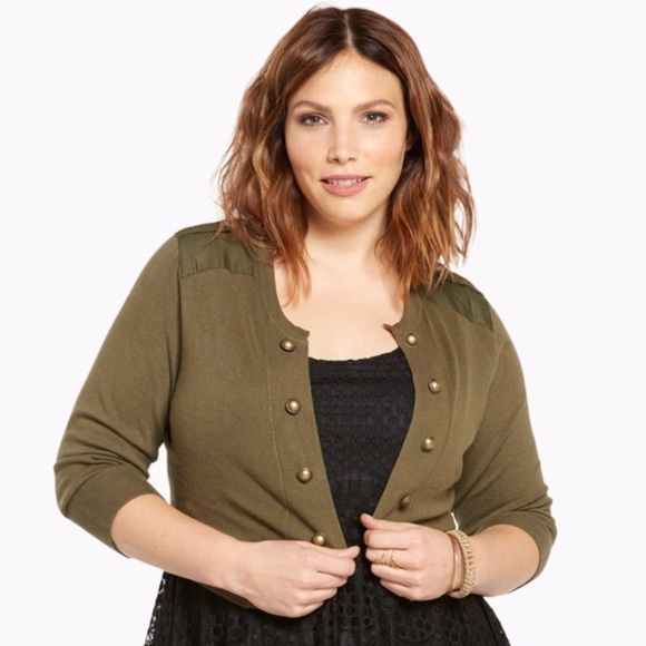 Torrid 2x MILITARY SHRUG